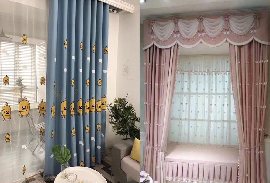 布藝窗簾+紗簾10