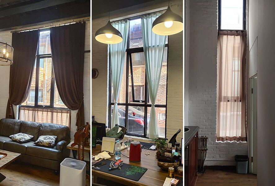 布藝窗簾+紗簾17