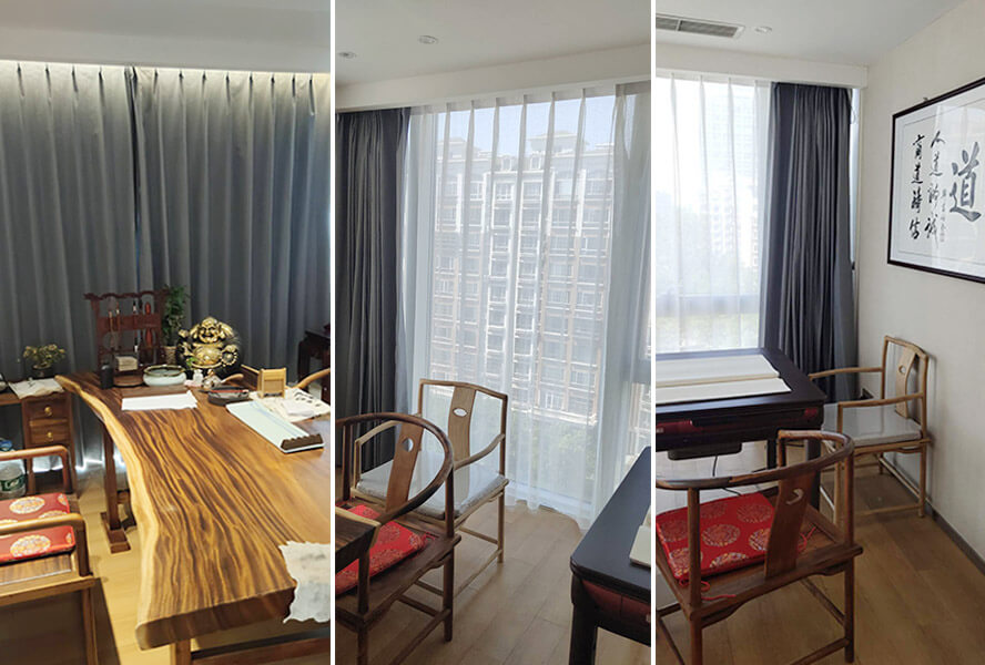 布藝窗簾+紗簾25