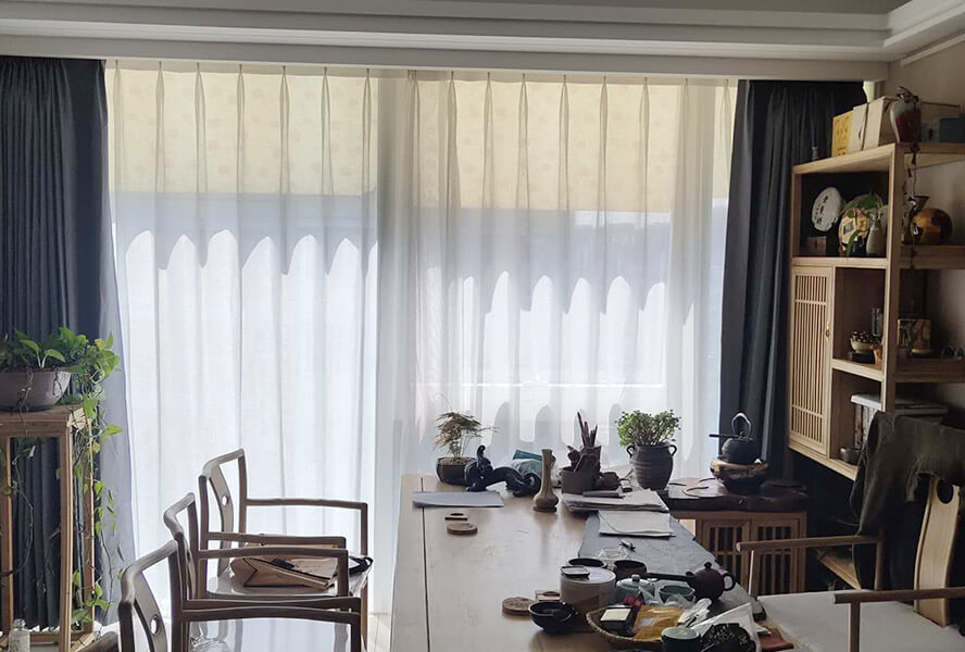 布藝窗簾+紗簾20
