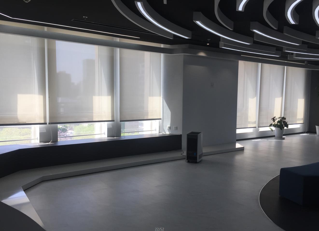 北京建設(shè)銀行半遮光簾、百葉窗安裝